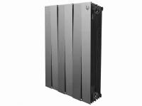 Биметаллический радиатор отопления Royal Thermo PianoForte 500 12 секций Silver Satin