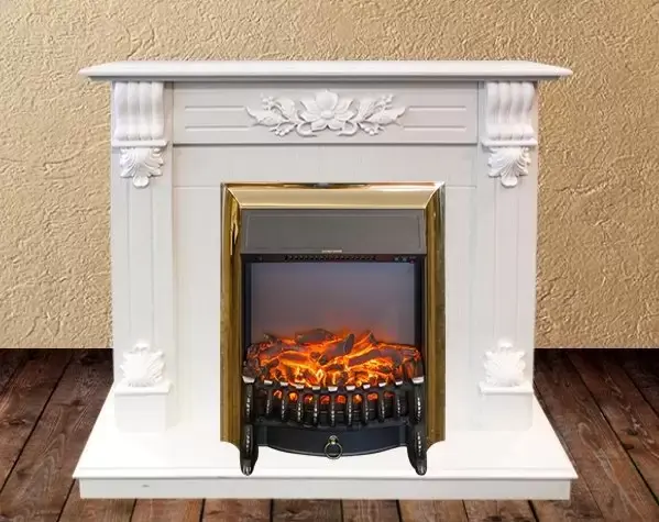 Каминокомплект RealFlame Ottawa STD/EUG WT с очагом Fobos Lux Brass S