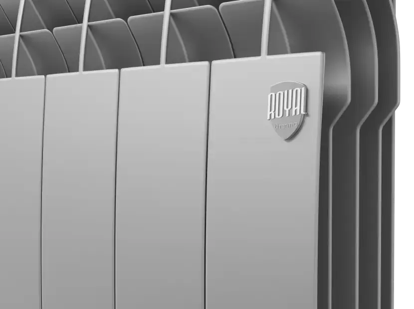 Биметаллический радиатор отопления Royal Thermo BiLiner 500 VR 10 секций Silver Satin