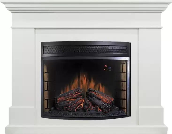 Каминокомплект Royal Flame California белый с очагом Dioramic 28 LED FX