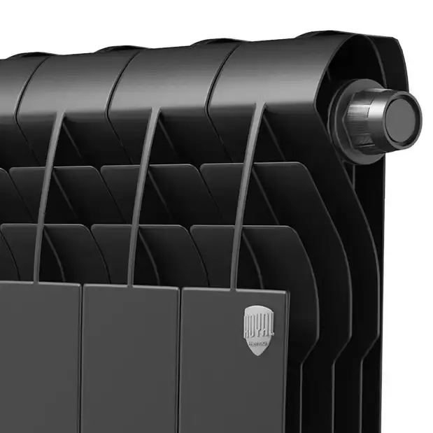 Биметаллический радиатор отопления Royal Thermo BiLiner 500 V 4 секции Noir Sable