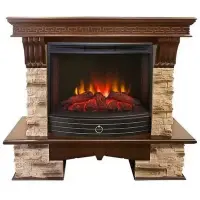 Каминокомплект RealFlame Rockland 25/25,5 с очагом Evrika 25,5 LED