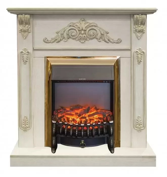 Каминокомплект RealFlame Anita corner STD/EUG WTG с очагом Fobos Lux Brass S