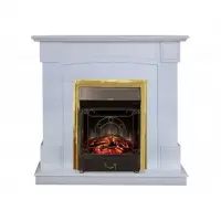 Каминокомплект RealFlame Andrea с очагом Majestic Lux Brass S Каминокомплект RealFlame Andrea с очагом Majestic Lux Brass S