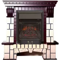 Каминокомплект Interflame Экстер М махагон с очагом Majestic FX M Black Каминокомплект Interflame Экстер М махагон с очагом Majestic FX M Black