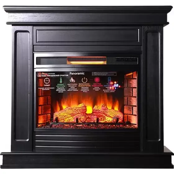 Каминокомплект Interflame Стаффорд с очагом Panoramic 25 LED FX венге