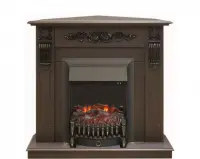 Каминокомплект RealFlame Dominica Corner STD/EUG DN с очагом Fobos Lux Black S