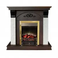 Каминокомплект RealFlame Corfino NT с очагом Fobos Lux Brass S Каминокомплект RealFlame Corfino NT с очагом Fobos Lux Brass S