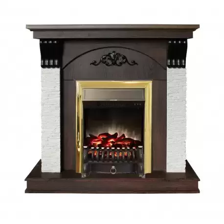 Каминокомплект RealFlame Corfino NT с очагом Fobos Lux Brass S