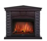 Каминокомплект Electrolux Porto 25U угловой с очагом EFP/P-2520LS сланец черный/венге