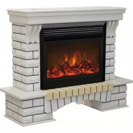 Каминокомплект RealFlame Country 26 WT с очагом MoonBlaze LUX Black/Brass