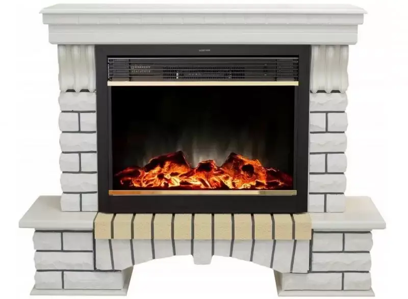 Каминокомплект RealFlame Country 26 WT с очагом MoonBlaze LUX Black/Brass