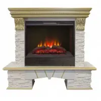 Каминокомплект RealFlame Rockland LUX 25/25,5 с очагом Sparta 25,5 LED