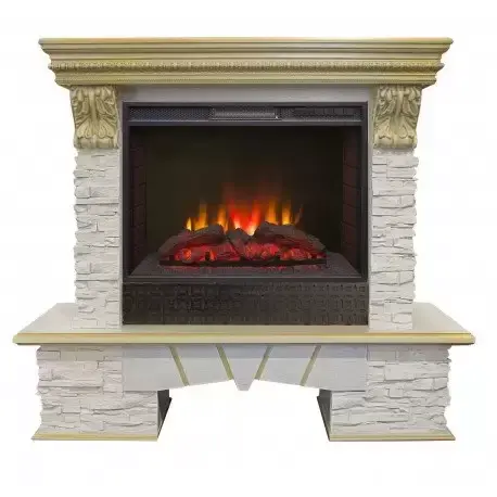 Каминокомплект RealFlame Rockland LUX 25/25,5 с очагом Sparta 25,5 LED