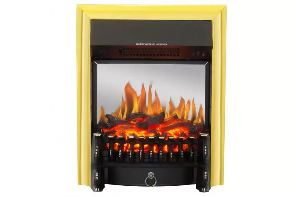 Каминокомплект Royal Flame Derby белый дуб с очагом Fobos FX M Brass