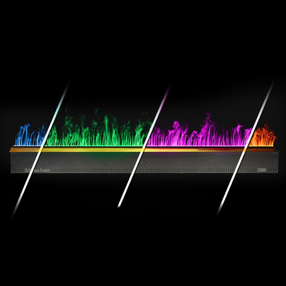 Встраиваемый электрический 3D-камин FireLine 2000 RGB - Ваш цвет (+22 000 ₽) - Увлажнитель (+45 000 ₽)