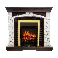 Каминокомплект Royal Flame Glasgow с очагом Fobos FX Brass Каминокомплект Royal Flame Glasgow с очагом Fobos FX Brass