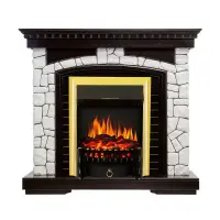 Каминокомплект Royal Flame Glasgow с очагом Fobos FX Brass Каминокомплект Royal Flame Glasgow с очагом Fobos FX Brass