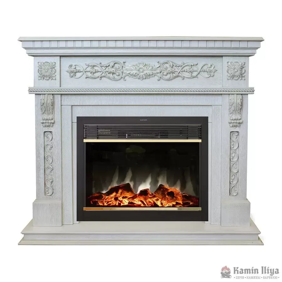 Каминокомплект RealFlame Estella 25,5/26 WT с очагом MoonBlaze LUX Brass