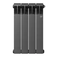 Биметаллический радиатор отопления Royal Thermo Revolution Bimetall 500 2.0 4 секции Noir Sable