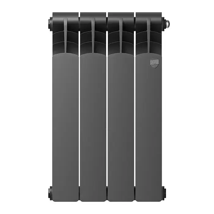 Биметаллический радиатор отопления Royal Thermo Revolution Bimetall 500 2.0 4 секции Noir Sable