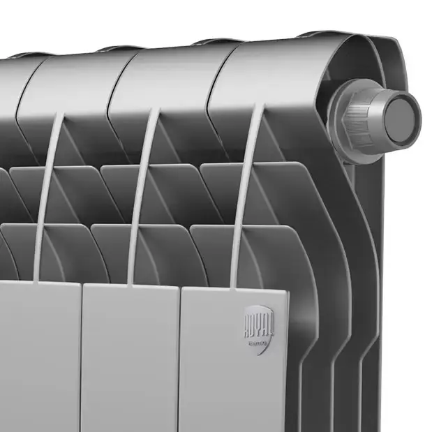 Биметаллический радиатор отопления Royal Thermo BiLiner 500 V 4 секции Silver Satin
