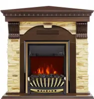 Каминокомплект Royal Flame Dublin угловой с очагом Aspen Brass Каминокомплект Royal Flame Dublin угловой с очагом Aspen Brass