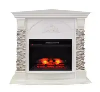 Каминокомплект RealFlame Athena Corner GR STD/EUG/24 WT с очагом Eridan 24