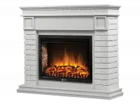 Каминокомплект Electrolux Bricks 30 с очагом EFP/P-3020LS кирпич белый/белая эмаль