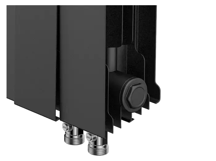 Биметаллический радиатор отопления Royal Thermo PianoForte 500 VDR80 8 секций Noir Sable