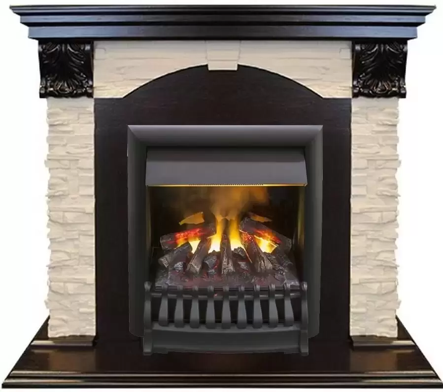 Каминокомплект RealFlame Dublin LUX STD/EUG DN с очагом 3D Oregan
