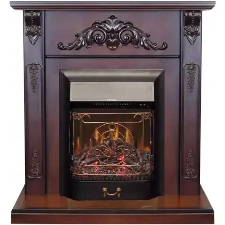 Каминокомплект RealFlame Anita STD/EUG AO с очагом Majestic Lux Black S