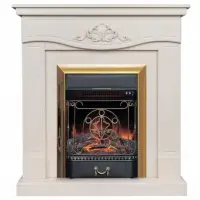 Каминокомплект RealFlame Junona WT с очагом Majestic Lux Brass S