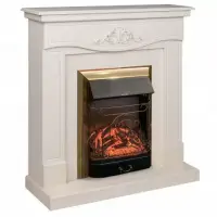 Каминокомплект RealFlame Junona WT с очагом Majestic Lux Brass S