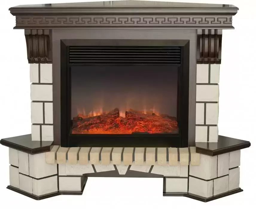 Каминокомплект RealFlame Stone Corner new 26 с очагом Moonblaze Deluxe
