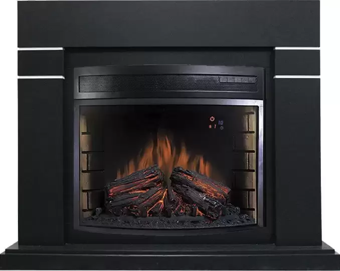Каминокомплект Royal Flame Lindos черный с очагом Dioramic 28 LED FX