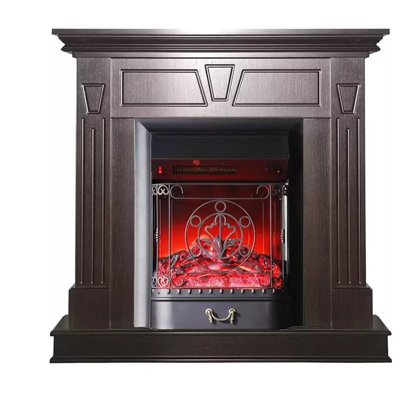 Каминокомплект Interflame Берта с очагом Majestic FX M Black темный дуб