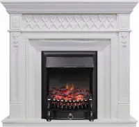Каминокомплект Royal Flame Alexandria белый дуб c очагом Fobos FX Black Каминокомплект Royal Flame Alexandria белый дуб c очагом Fobos FX Black