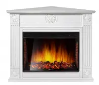 Каминокомплект Electrolux Frame U угловой с очагом EFP/P-2720RLS белый