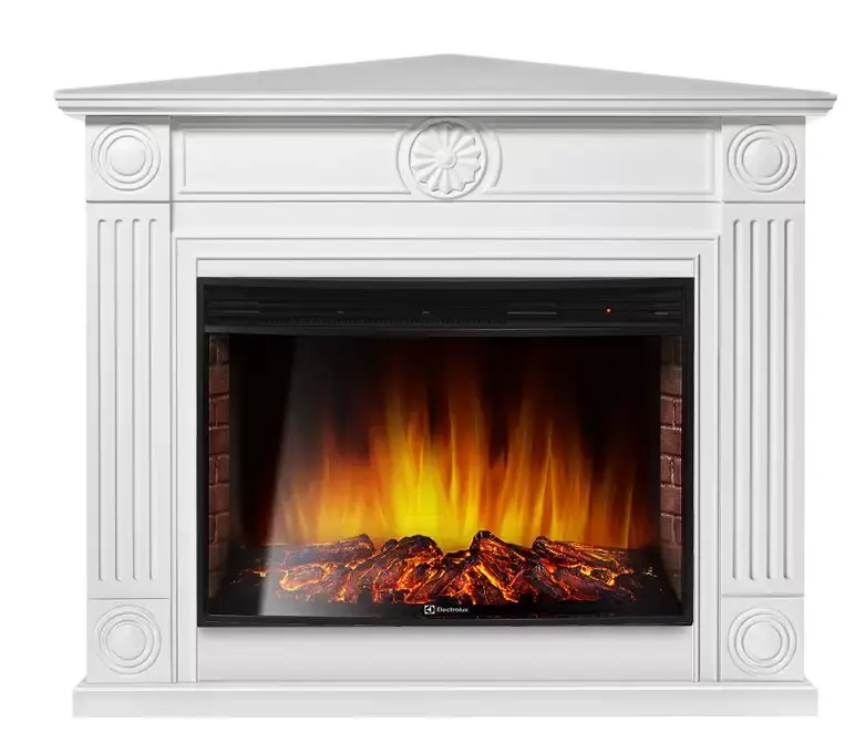 Каминокомплект Electrolux Frame U угловой с очагом EFP/P-2720RLS белый