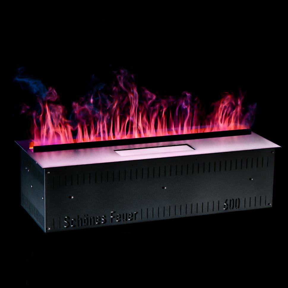 Встраиваемый электрический 3D-камин FireLine 600 - Ваш цвет (+22 000 ₽) - RGB + увлажнитель (+35 000 ₽)