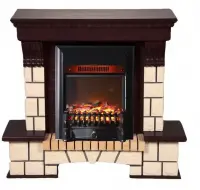 Каминокомплект Interflame Экстер темный дуб с очагом Fobos FX M Black Каминокомплект Interflame Экстер темный дуб с очагом Fobos FX M Black