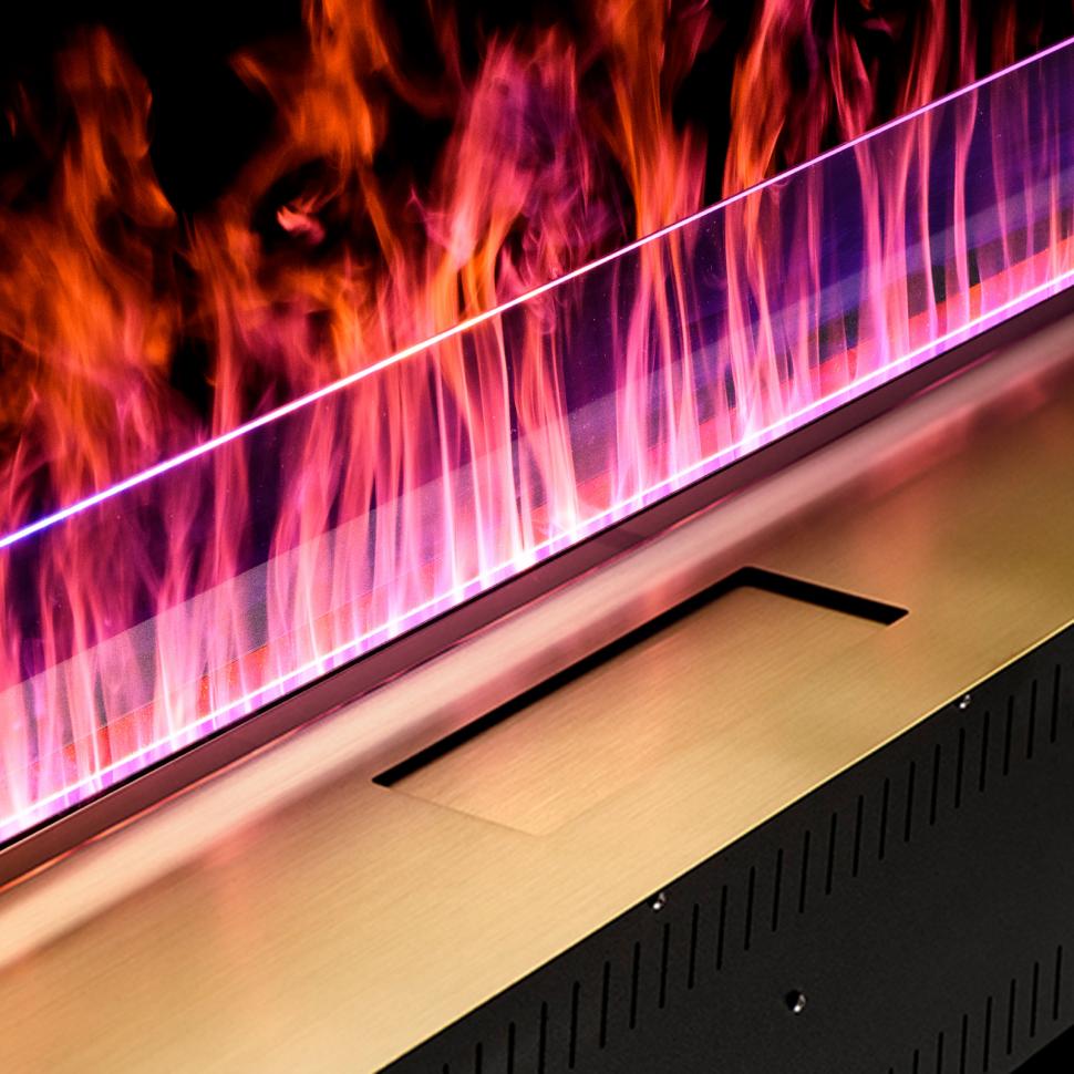 Встраиваемый электрический 3D-камин FireLine 2000 - Ваш цвет (+22 000 ₽) - RGB + увлажнитель (+105 000 ₽)