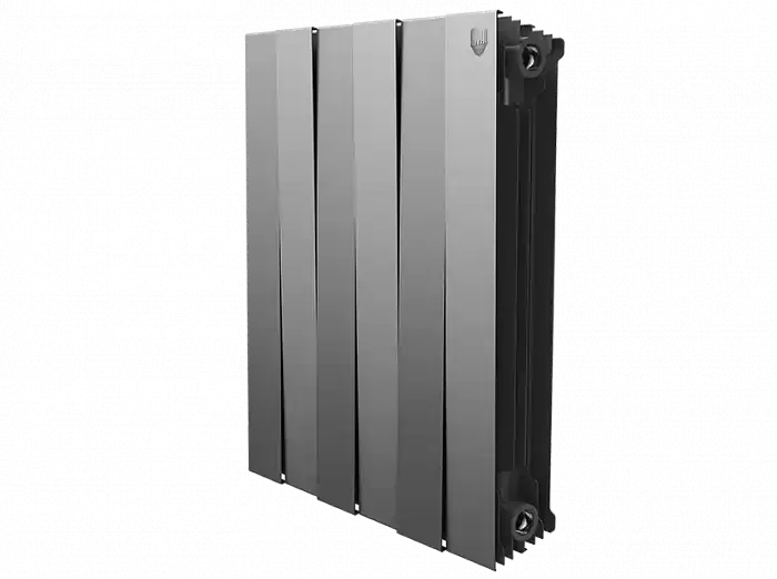 Биметаллический радиатор отопления Royal Thermo PianoForte 500 4 секции Silver Satin