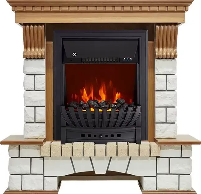 Каминокомплект Royal Flame Pierre Luxe с очагом Aspen Black
