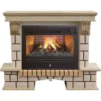 Каминокомплект RealFlame Stone new 26/HL WTG с очагом 3D Novara