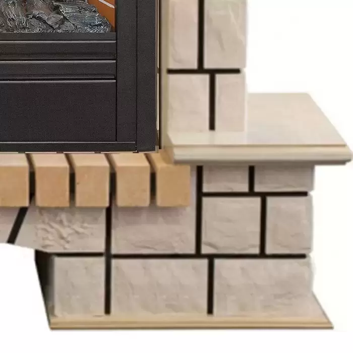 Каминокомплект RealFlame Stone new 26/HL WTG с очагом 3D Novara