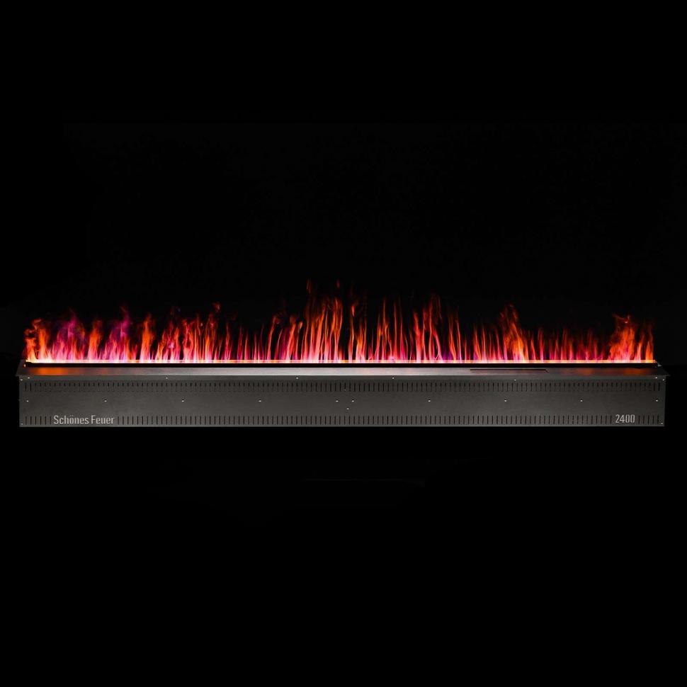 Встраиваемый электрический 3D-камин FireLine 2400 - Ваш цвет (+22 000 ₽) - RGB + увлажнитель (+124 000 ₽)