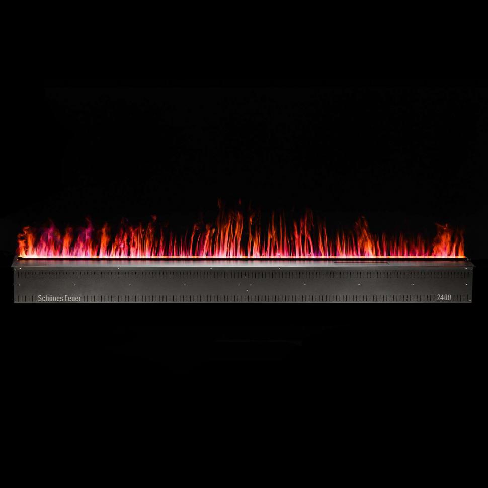 Встраиваемый электрический 3D-камин FireLine 2400 - Ваш цвет (+22 000 ₽) - RGB + увлажнитель (+124 000 ₽)