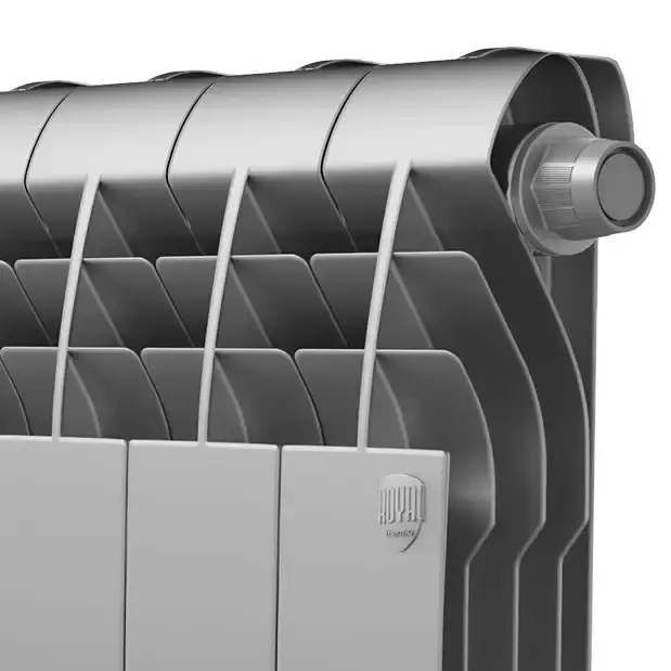 Биметаллический радиатор отопления Royal Thermo BiLiner 350 V 10 секций Silver Satin